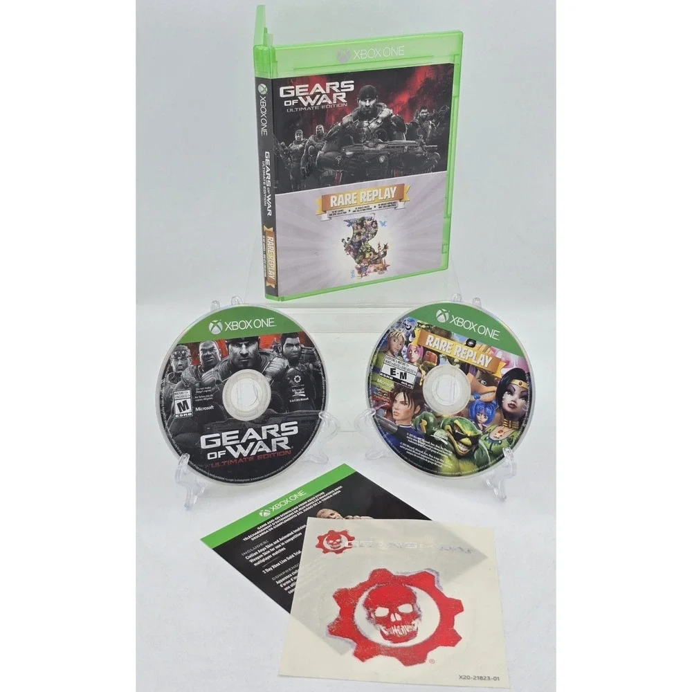 Gears of War: Ultimate Edition & Rare Replay Xbox One - Complete W/ Sticker